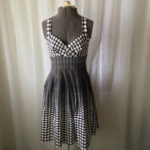 Calvin Klein Black & White Polka Dot Dress